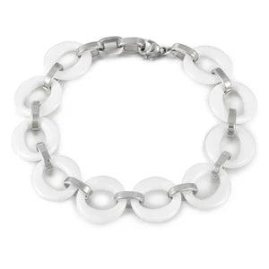 Smooth Ceramic Bracelet Female Hollow Round Bangle