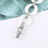 Smooth Ceramic Bracelet Female Hollow Round Bangle