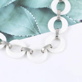 Smooth Ceramic Bracelet Female Hollow Round Bangle