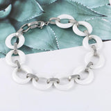 Smooth Ceramic Bracelet Female Hollow Round Bangle