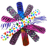Animal/Heart Print Slap Bracelets Party Wrist Strap (Pack of 25)