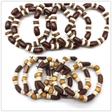 African Wooden Beads Bracelets - Set of 2 Designs