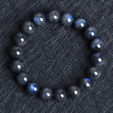 Moonstone Labradorite Beads Stretch Bracelet for Men