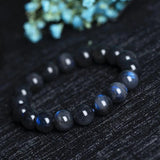 Moonstone Labradorite Beads Stretch Bracelet for Men