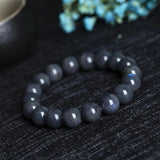 Moonstone Labradorite Beads Stretch Bracelet for Men