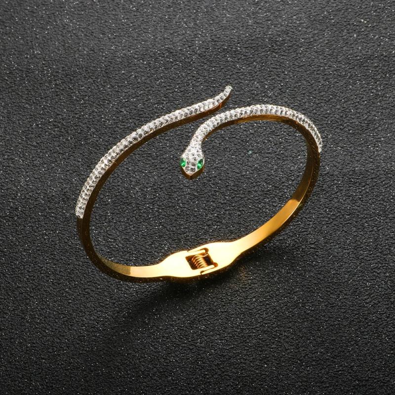 Snake Bracelet CZ Cuff Bangle Charm Party Jewelry