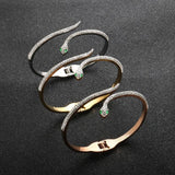 Snake Bracelet CZ Cuff Bangle Charm Party Jewelry