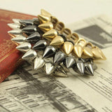 Punk Metal Spikes Elastic Bracelet Rivet Hip Hop Party Jewelry