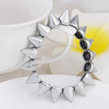 Punk Metal Spikes Elastic Bracelet Rivet Hip Hop Party Jewelry