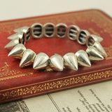 Punk Metal Spikes Elastic Bracelet Rivet Hip Hop Party Jewelry