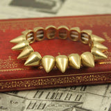 Punk Metal Spikes Elastic Bracelet Rivet Hip Hop Party Jewelry