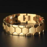18MM Wide Health Magnet Bracelet Stainless Steel Mens Bracelet