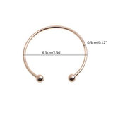 10PCS Silver Bangle Bracelet Cuff Charm Beads DIY Jewelry Women Men