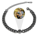 Photo Projection Bracelet Cuban Chain Couples Gift