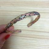 Vintage Tibetan Copper Braided Bangle Bracelet Nepal Metal Girls Adjustable