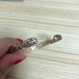 Vintage Tibetan Copper Braided Bangle Bracelet Nepal Metal Girls Adjustable