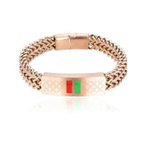 Punk Rock Chain Link Bracelet Stainless Steel Hip Hop Jewelry