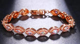 Geometric Multicolor Bracelet With Shining CZ for Female