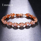 Geometric Multicolor Bracelet With Shining CZ for Female