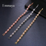 Geometric Multicolor Bracelet With Shining CZ for Female