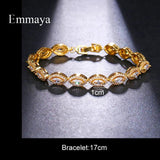 Geometric Multicolor Bracelet With Shining CZ for Female