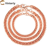 Copper Bracelet Chain Link Anti-scratch 6mm Bracelets