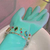 Geometry Acrylic Resin Crystal Bracelet Bangle for Women