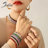 Waterproof Zircon Bracelet for Women Stainless Steel