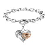 Heaven Heart Locket Bracelet - Memorial Cremation Jewelry