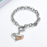 Heaven Heart Locket Bracelet - Memorial Cremation Jewelry