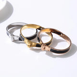 Stainless Steel Spring Clasp Bangle Bracelet Rose Border Wedding Jewelry Gift