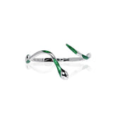 Irregular Distortion Snake Bangle Silver Colour Metal Punk Bracelet for Women