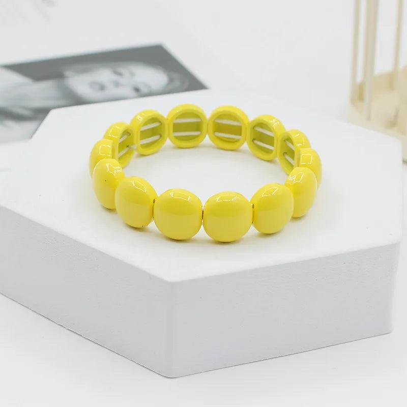 Enamel Macaron Women's Bracelet Bohemian Style DIY Bangle