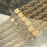 Zircon Splicing Chain Bracelet Stainless Steel for Women