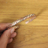 Tibetan Copper Braided Cuff Bracelet Adjustable for Woman