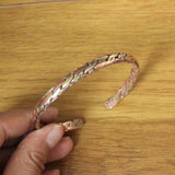 Tibetan Copper Braided Cuff Bracelet Adjustable for Woman