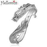 Vintage Style Dragon Bangles Bracelet Silver 925 for Women