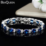 Royal Jewelry Dark Oval Zirconia Crystal Bracelet for Women