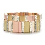Bohemian Friendship Bracelet Stackable Enamel Charm Beads Crystal