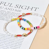 Bohemian Freshwater Pearl Bracelet Beads Colorful Pulseras