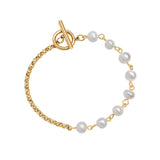 Sweet Baroque Pearl Rope Chain Bracelet For Women