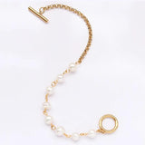 Sweet Baroque Pearl Rope Chain Bracelet For Women