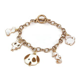 5pcs Stainless Steel Chain Bracelets with Toggle Clasps