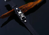 Punk Drop Man's Leather Bracelet Bangle BC-L023