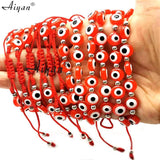 9MM Round Resin Eyes Bracelets with Exorcism Protection - Set of 12