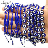 9MM Round Resin Eyes Bracelets with Exorcism Protection - Set of 12
