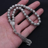 Ottoman Persian Crescent Moon Star Amulet Prayer 33 beads tasbih bracelets