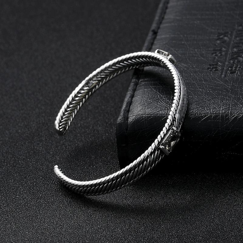 Vintage Silver Plated Buddha Bracelet for Women