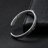 Vintage Silver Plated Buddha Bracelet for Women