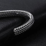 Vintage Silver Plated Buddha Bracelet for Women